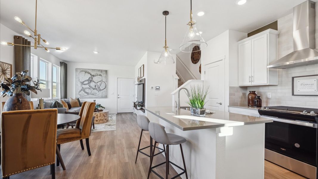 Furnished interior view inside a new home in Revere at Johnstown, Johnstown (Image 10). Furnished interior view inside a new home in Revere at Johnstown, Johnstown (Image 10).