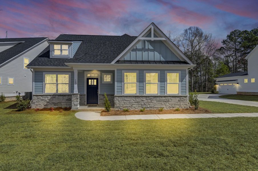 Front exterior of a new home in Clubside Reserve at Summerlake, Lexington, SC, highlighting curb appeal (Image 30).