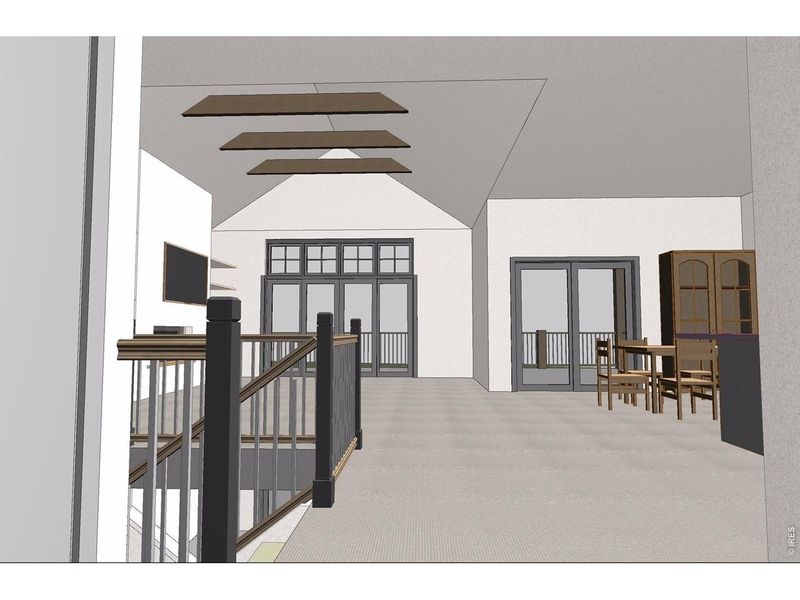 Exterior rendering of this home design in , Red Feather Lakes, CO (Image 8).