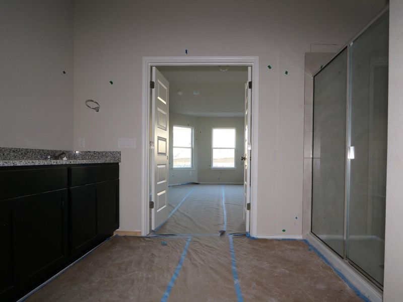 In-progress construction of a new home in Marble Creek Crossing, Austin, TX (Image 14).