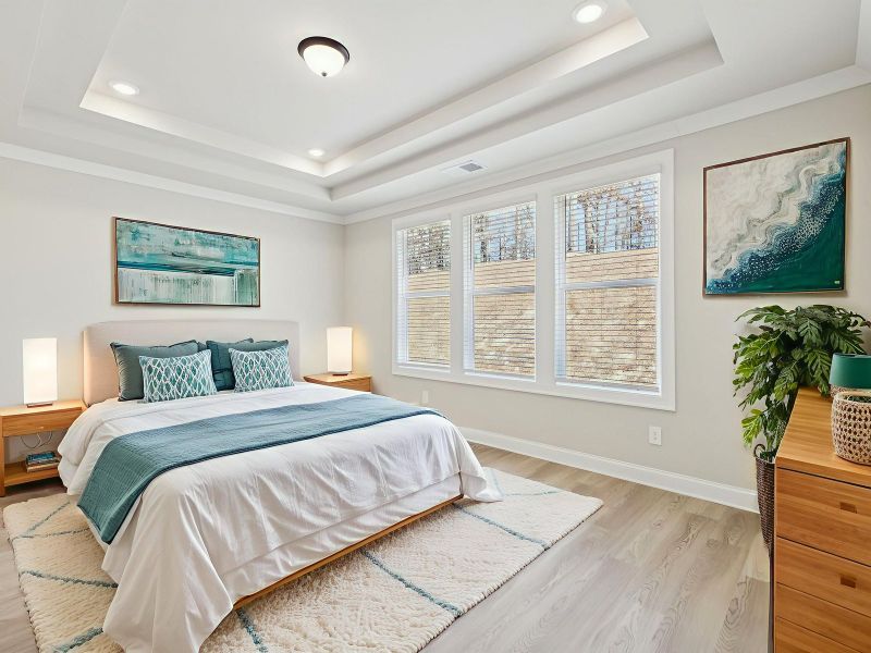 Furnished interior view inside a new home in Vines at Mill Creek - Legacy Series, Braselton (Image 9). Furnished interior view inside a new home in Vines at Mill Creek - Legacy Series, Braselton (Image 9).