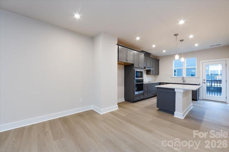 Dining space and Gourmet Kitchen