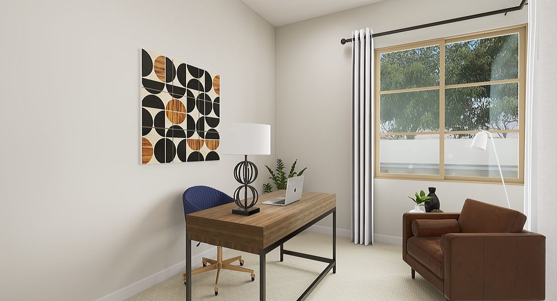 Representative furnished interior of a home built from the Kendrick Plan 3506 by Tri Pointe Homes in Waterston Central, Gilbert (Image 11).