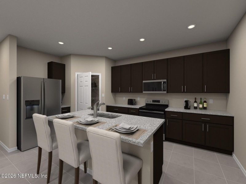 Furnished interior view inside a new home in Lakes at Bella Lago - Signature Series, Green Cove Springs (Image 4).