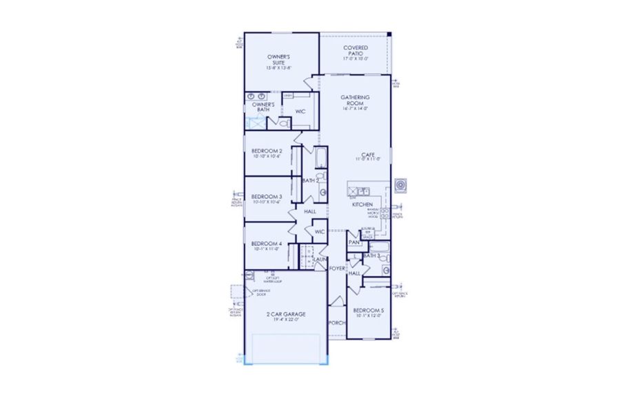 2D floor plan layout of this home in Hayden Estates, Buckeye, AZ (Image 3). 2D floor plan layout of this home in Hayden Estates, Buckeye, AZ (Image 3).