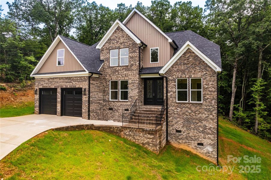 Front exterior of a new home in , Dallas, NC, highlighting curb appeal (Image 20). Front exterior of a new home in , Dallas, NC, highlighting curb appeal (Image 20).