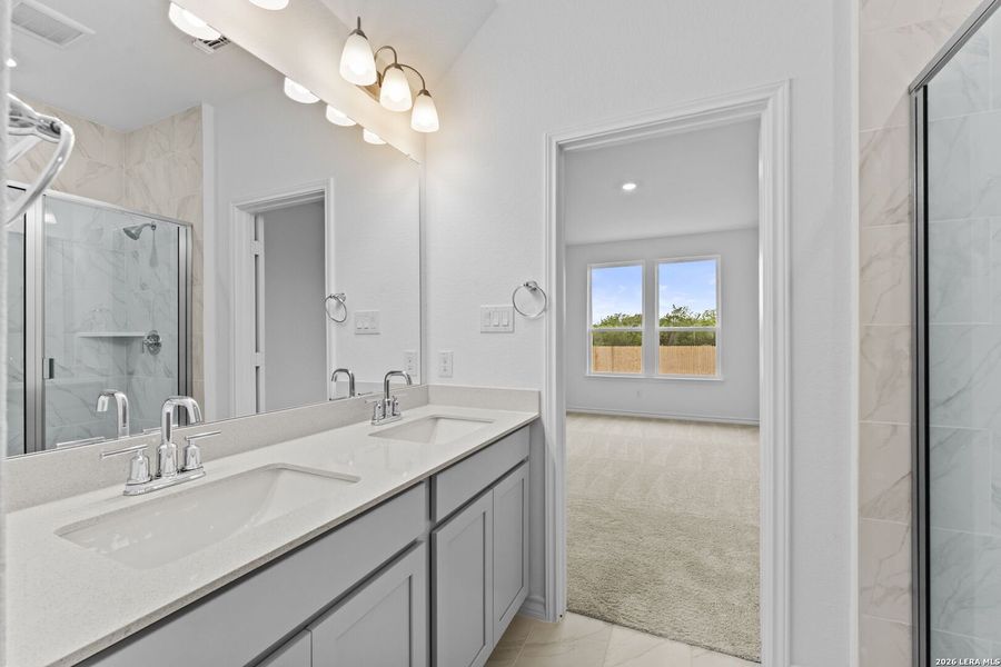 Furnished interior view inside a new home in Nopal Valley, San Antonio (Image 11). Furnished interior view inside a new home in Nopal Valley, San Antonio (Image 11).