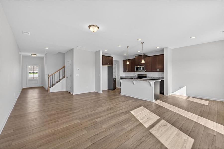 Spacious, unfurnished interior of a new home in Townes At The Stiles, Cartersville (Image 16).