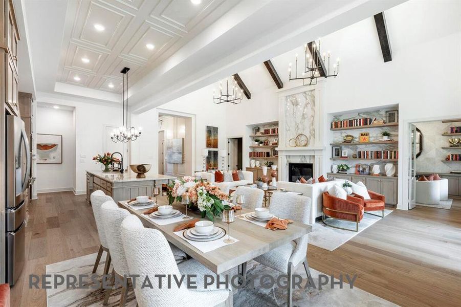 Furnished interior view inside a new home in Mosaic, Celina (Image 12).