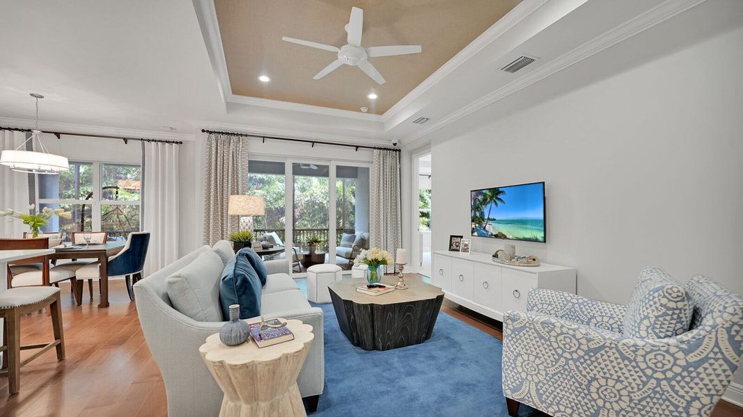 Furnished interior view inside a new home in Windward, Lakewood Ranch (Image 12). Furnished interior view inside a new home in Windward, Lakewood Ranch (Image 12).