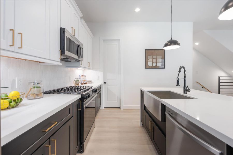 Furnished interior view inside a new home in McGowen, Houston (Image 3). Furnished interior view inside a new home in McGowen, Houston (Image 3).
