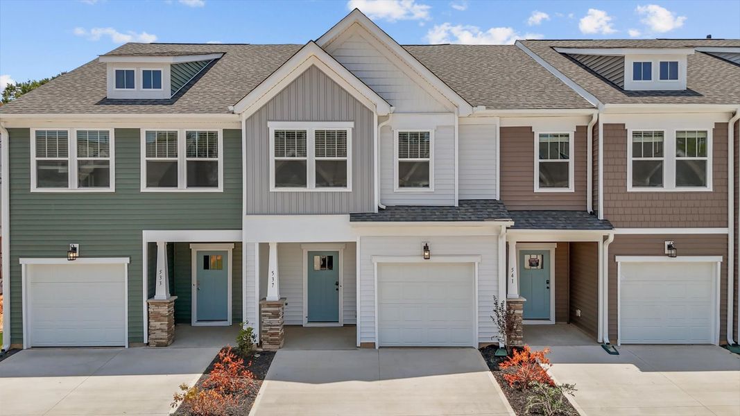 Representative exterior photo of a completed home built from the Litchfield by DRB Homes in Saluda Crossing, Piedmont, SC (Image 20).