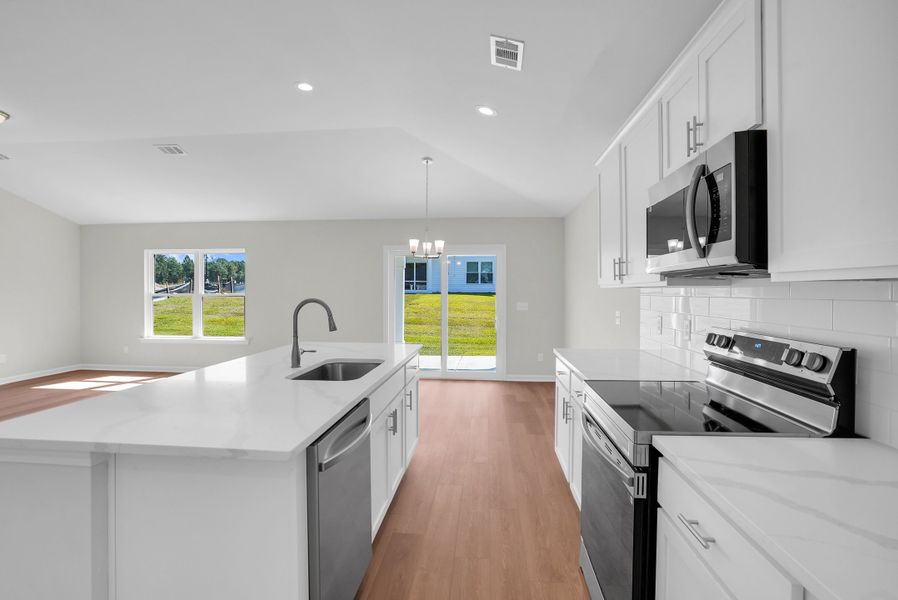 Furnished interior view inside a new home in Heritage at New Riverside, Bluffton (Image 6). Furnished interior view inside a new home in Heritage at New Riverside, Bluffton (Image 6).