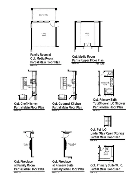 2D floor plan layout of this home in Fairway Crossing, Converse, TX (Image 4).