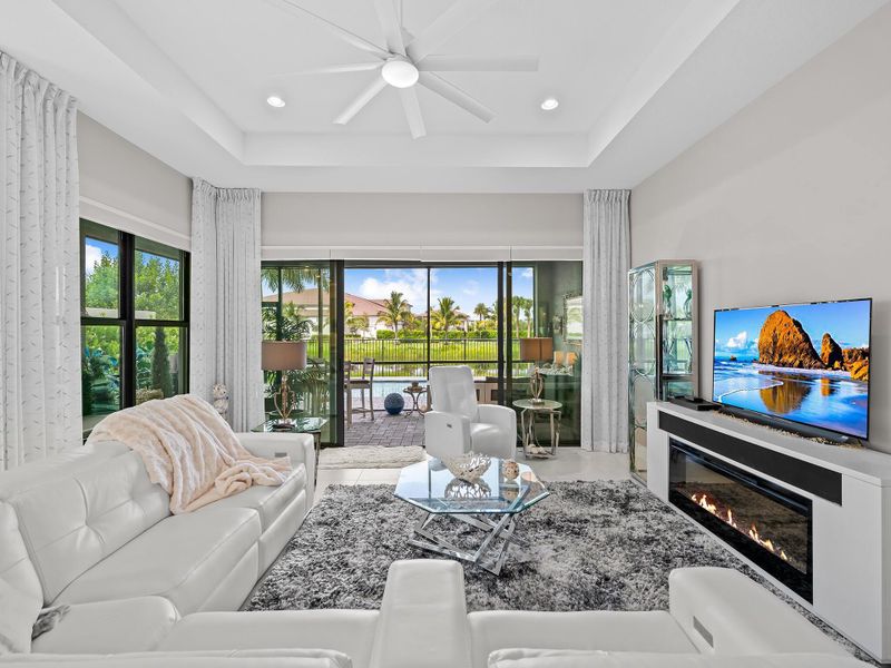Furnished interior view inside a new home in , Boynton Beach (Image 25).
