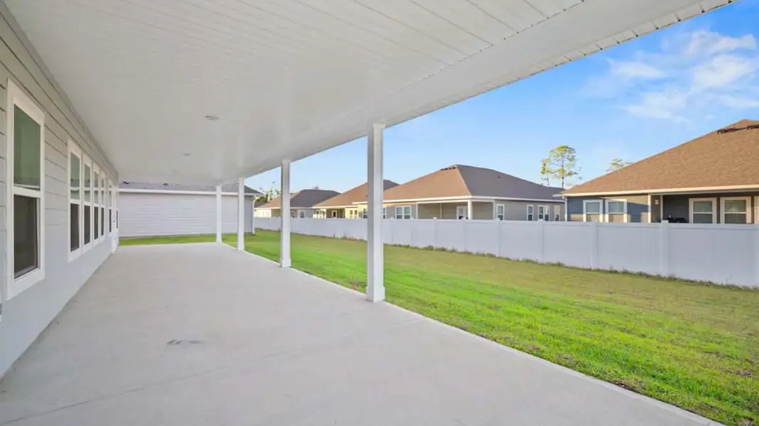 Exterior details and patio area of a home in Santa Rosa Beach Homes, Santa Rosa Beach (Image 2). Exterior details and patio area of a home in Santa Rosa Beach Homes, Santa Rosa Beach (Image 2).