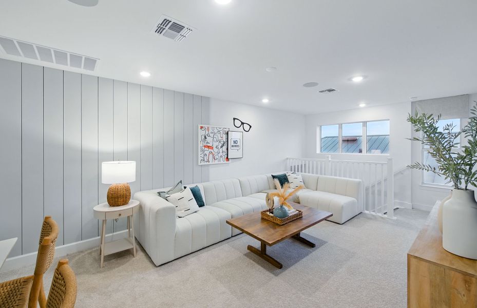 Representative furnished interior of a home built from the Seaport by Pulte Homes in Hickory Ridge, Greer (Image 3).