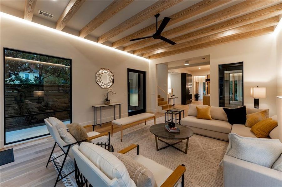 Furnished interior view inside a new home in , Atlanta (Image 42).