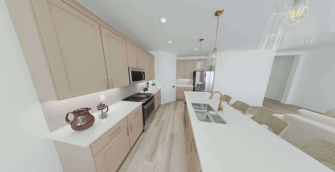 AW Collection® Serene - For color representation only. Options and layout will vary by community and home plan.