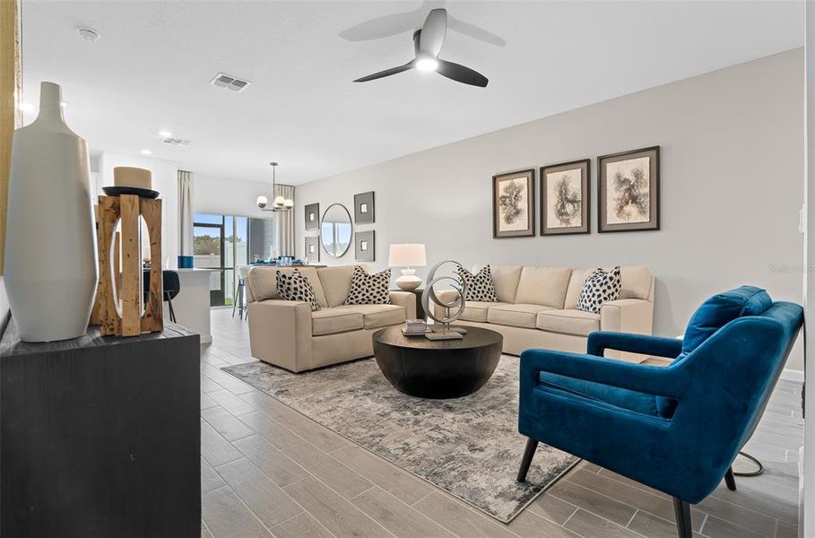 Furnished interior view inside a new home in , Ocala (Image 28).
