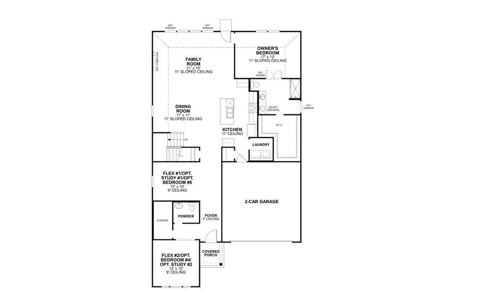 2D floor plan layout for the Livingston - 40' Smart Series by M/I Homes in Lane Ranch, Sanger, TX (Image 4). 2D floor plan layout for the Livingston - 40' Smart Series by M/I Homes in Lane Ranch, Sanger, TX (Image 4).