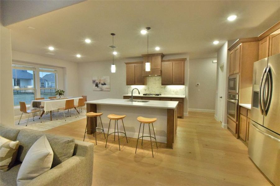 Furnished interior view inside a new home in Abe's Landing, Granbury (Image 27).