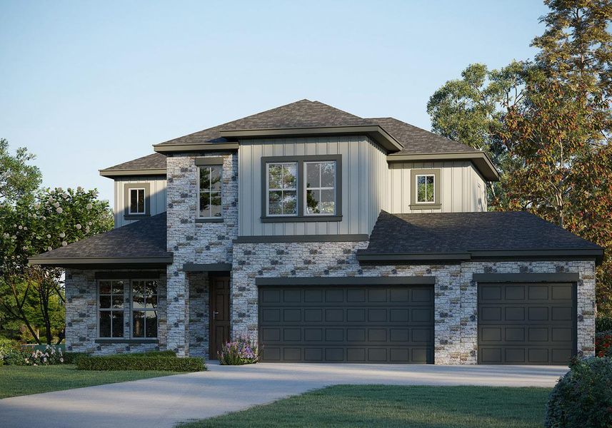 View of front of house featuring a shingled roof, board and batten siding, driveway, and a garage View of front of house featuring a shingled roof, board and batten siding, driveway, and a garage