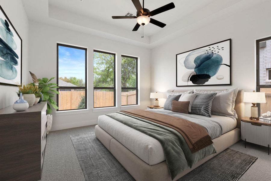 Primary Bedroom - Virtually Staged Primary Bedroom - Virtually Staged