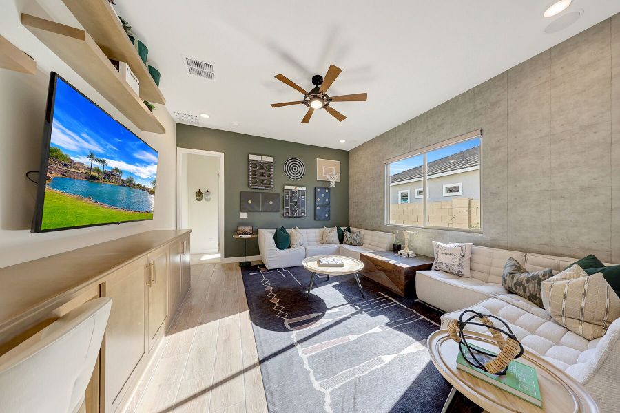 Representative furnished interior of a home built from the Garnet by Mattamy Homes in Tierra Vistoso, Surprise (Image 37).