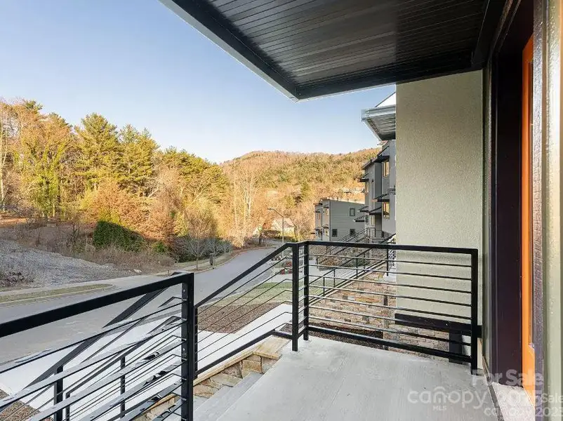 Exterior details and patio area of a home in , Asheville (Image 3).