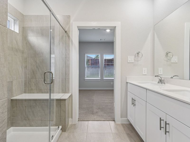 Furnished interior view inside a new home in Sundance Cove - Traditional Series, Crosby (Image 8). Furnished interior view inside a new home in Sundance Cove - Traditional Series, Crosby (Image 8).