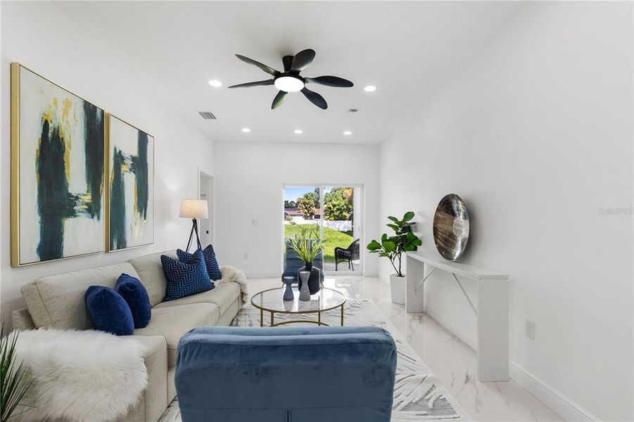 Furnished interior view inside a new home in , Tampa (Image 10).