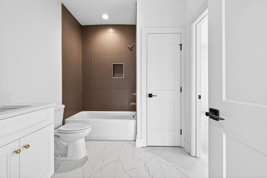 Furnished interior view inside a new home in Skyview On Broad, Sugar Hill (Image 10). Furnished interior view inside a new home in Skyview On Broad, Sugar Hill (Image 10).