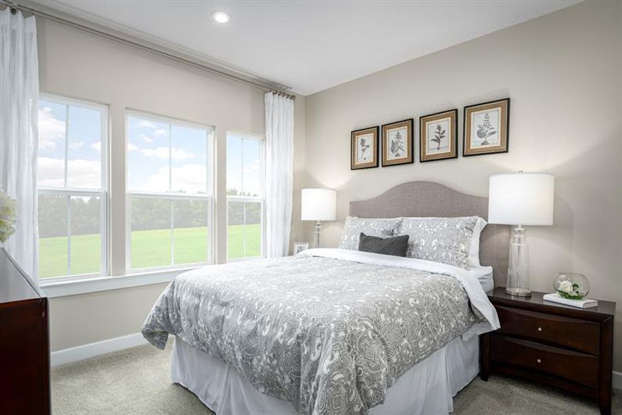Furnished interior view inside a new home in Lakes at Riverbend Single Family Homes, Navassa (Image 12).