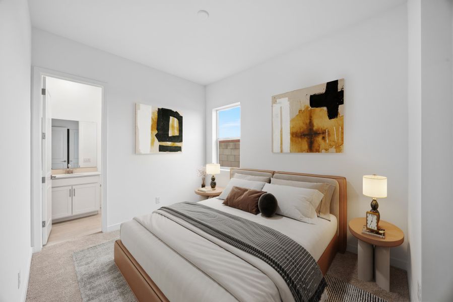 Furnished interior view inside a new home in Sanctuary, Phoenix (Image 12).