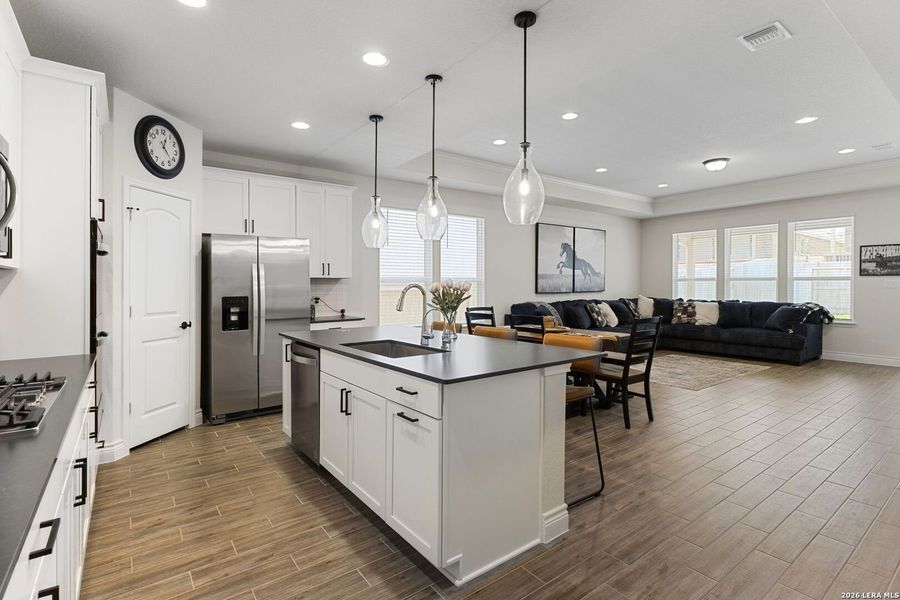 Furnished interior view inside a new home in Sendero at Veramendi, New Braunfels (Image 18).