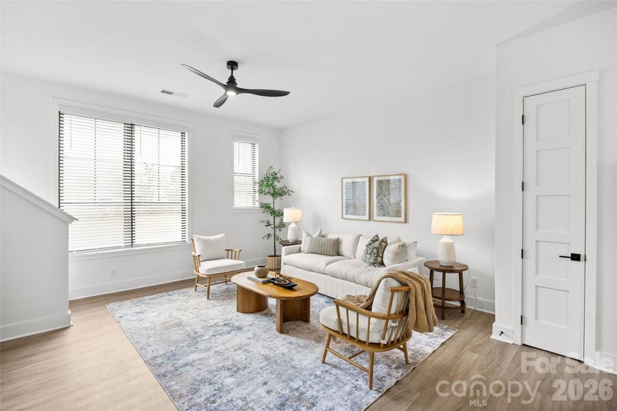 Furnished interior view inside a new home in , Charlotte (Image 25). Furnished interior view inside a new home in , Charlotte (Image 25).