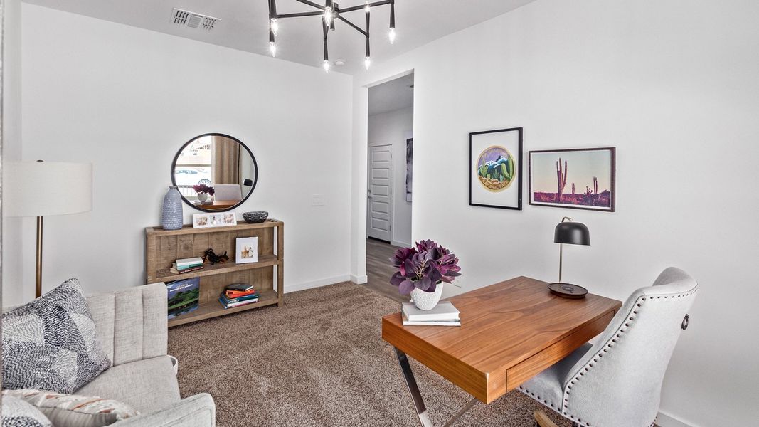 Representative furnished interior of a home built from the Citrine - Plan 5042 by D.R. Horton in Tortolita Trails, Marana (Image 15).