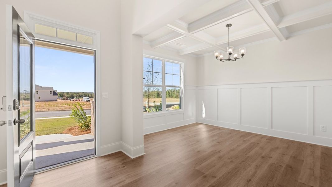 Representative unfurnished interior of a home built from the WINDSOR by D.R. Horton in Butner Estates, South Fulton (Image 27).