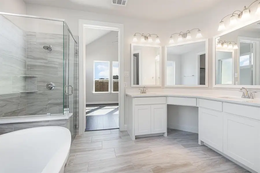 Furnished interior view inside a new home in Edgewater, Fate (Image 3).