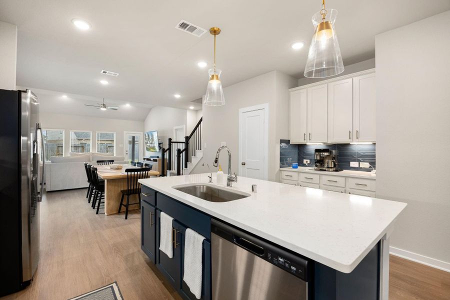 Furnished interior view inside a new home in Marvida, Cypress (Image 12).