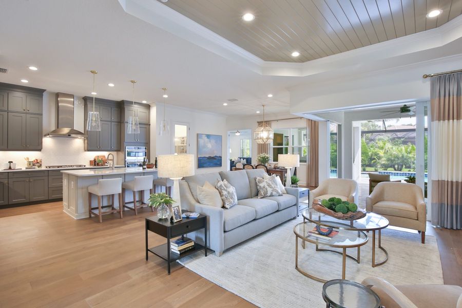 Furnished interior view inside a new home in Windward, Lakewood Ranch (Image 12).