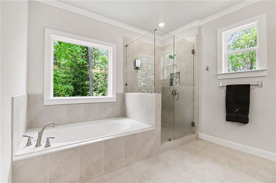 Furnished interior view inside a new home in , Marietta (Image 21).
