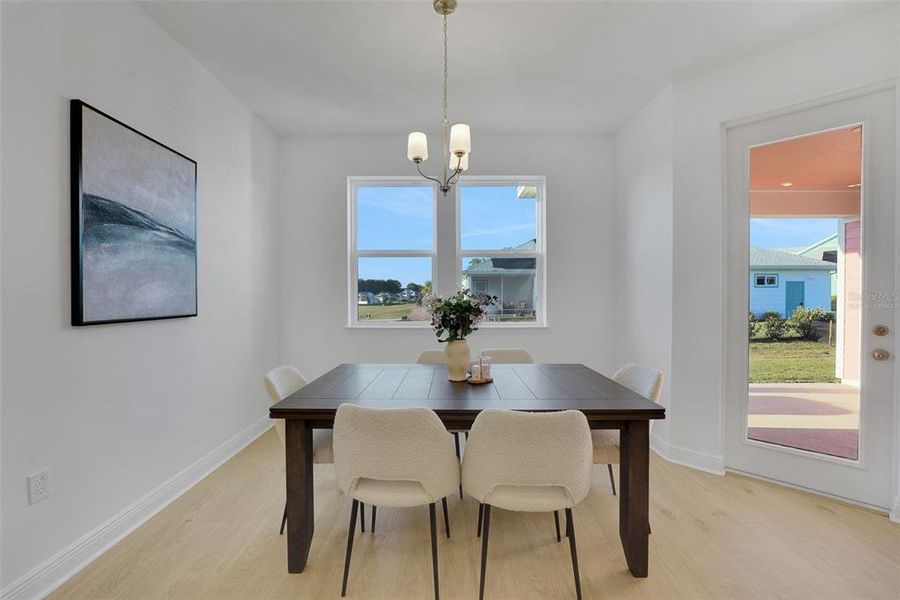 Furnished interior view inside a new home in Green Key Village, Lady Lake (Image 19).