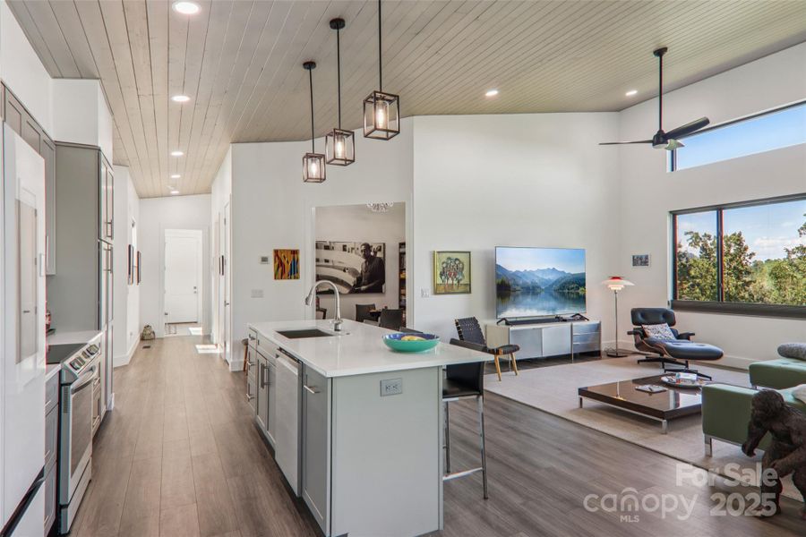Furnished interior view inside a new home in , Hendersonville (Image 10).