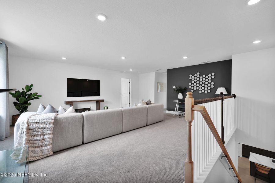 Furnished interior view inside a new home in Westerly Park at Wildlight, Yulee (Image 18).