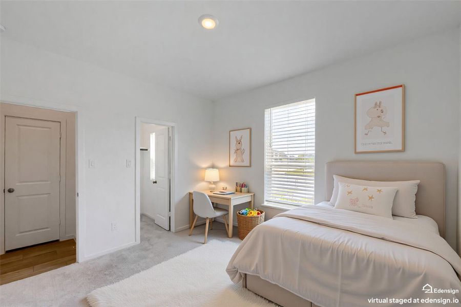 Virtually Staged guest room