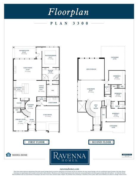 2D floor plan layout of this home in Bridgeland 50', Cypress, TX (Image 5).