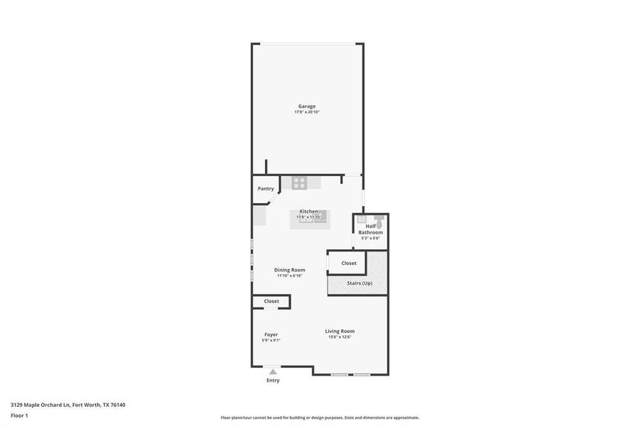 2D floor plan layout of this home in Orchard Village, Fort Worth, TX (Image 5). 2D floor plan layout of this home in Orchard Village, Fort Worth, TX (Image 5).