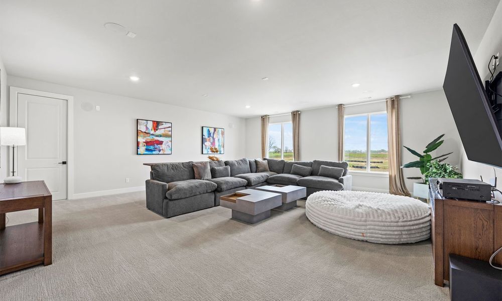 Representative furnished interior of a home built from the Rushmore by Cope Homes in Capitol Hill, Anna (Image 27).